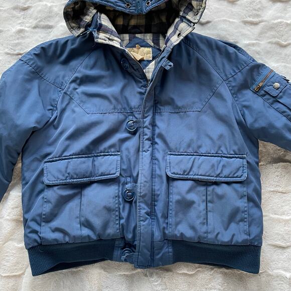 š„Vintage Midwest Traders Unisex Utility Retro Bomber Jacket Plaid Blanket lined - Picture 11 of 15